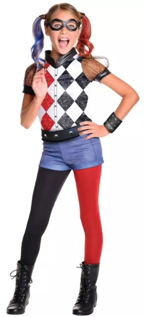 Rubie's Official DC Super Hero Girl's Deluxe Harley Quinn Costume - Small