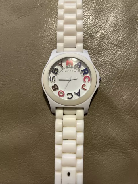 Marc by Marc Jacobs watch white silicone strap 2