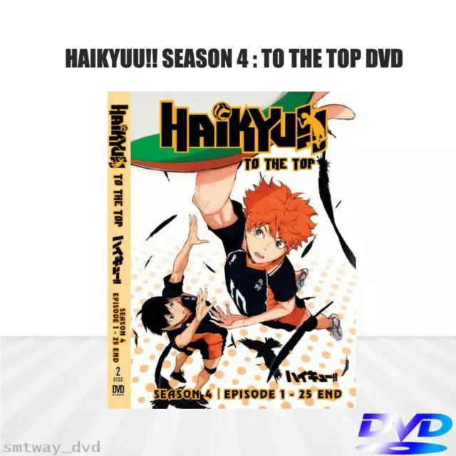 HAIKYU !! SEASON 4 : TO THE TOP ( HAIKYŪ ) - ANIME TV DVD (1-25 EPS) (ENG  DUB)