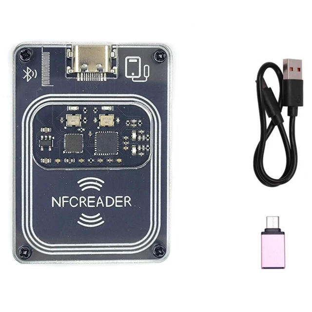 Lecteur RFID Bluetooth Avec 5 Cartes – Scanner Sans Fil 125 KHz – Autonomie 1 An – Compatible Windows, IOS, Android