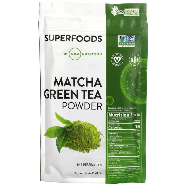 MRM NUTRITION MATCHA Green Tea Powder 6 oz (170 g), Expiry"2027 £28.98
