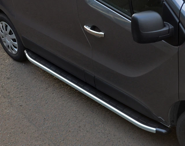 ALUMINIUM SIDE STEPS Bars Running Boards To Fit L2 Nissan NV300 (2016