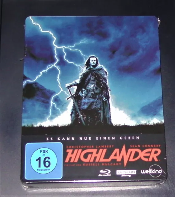 Highlander Es Puede Solo Un Dar Limitada steelbook 4K blu ray + Nuevo