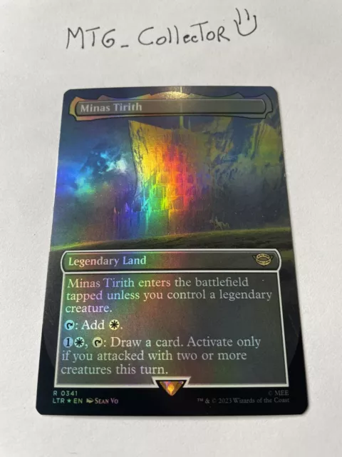 1x Minas Tirith (0341) (Borderless) FOIL - MTG Lord of the Rings - #341