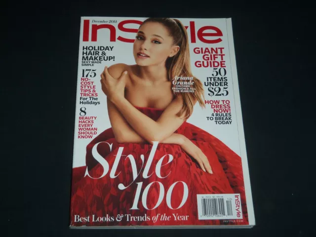 2014 December In Style Magazine - Ariana Grande Cover - Fashion - Pb 3309