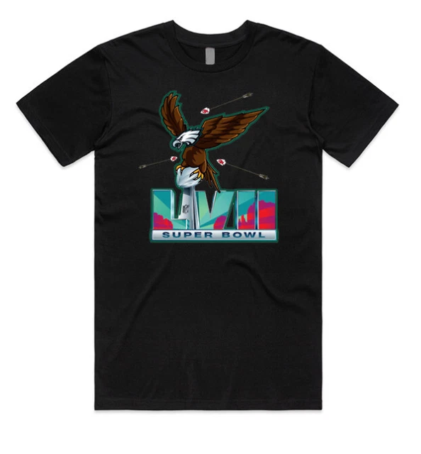 Super Bowl 57 LVII T-Shirt Philadelphia Eagles Vs. Kansas City Chiefs 2023 Shirt