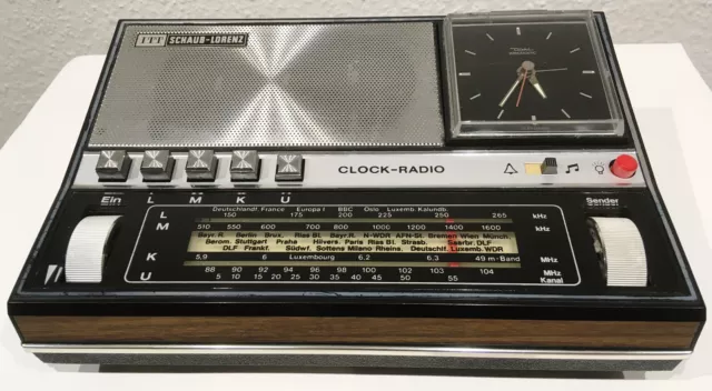 ITT Schaub-Lorenz Clock-Radio 100 - Radiowecker Anfang 70er - Retro