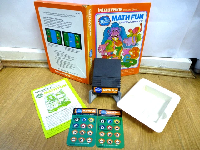 Jeu The Electric Company Math Fun (avec 2 Overlays) Pour Intellivision - Bon état