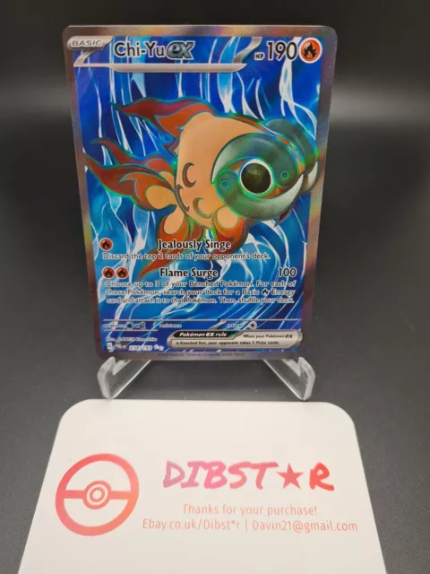 Pokemon Chi-Yu EX Full Art Secret Rare Illustration Rare 234/193 Paldea Evolved