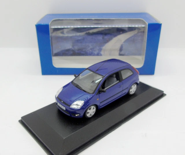 Gc2695 Minichamps / Ford Fiesta V Phase I 2002-2005 3 Portes Bleu 1/43