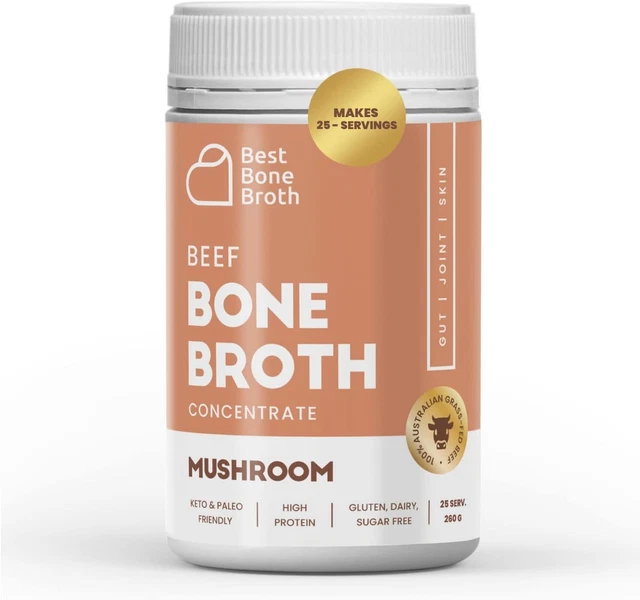 BONE BROTH PREMIUM Beef Bone Broth Concentrate Mushroom Flavour 100