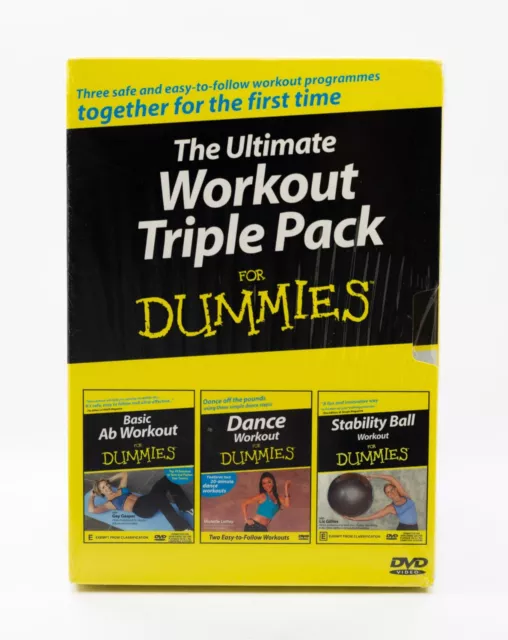 Ultimate Workout For Dummies 3 Disc DVD Set Train Smart Training Free Postage