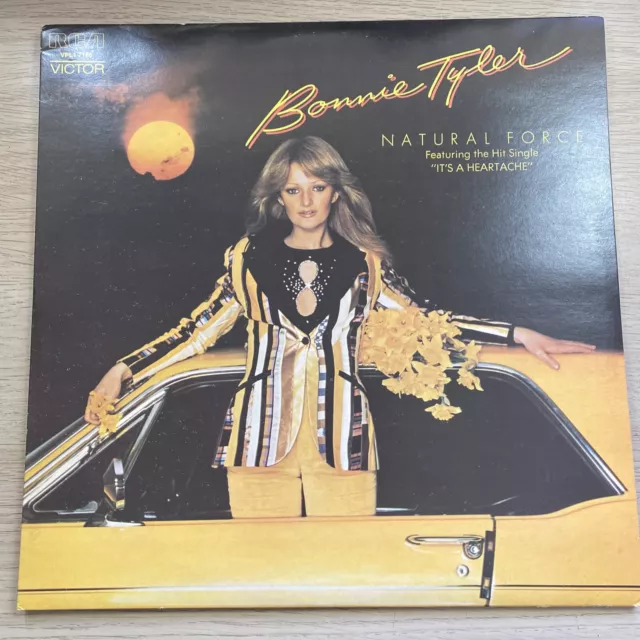 Bonnie Tyler ~ Natural Force ~ 12" Vinyl LP Record Original Cover & Inner Sleeve