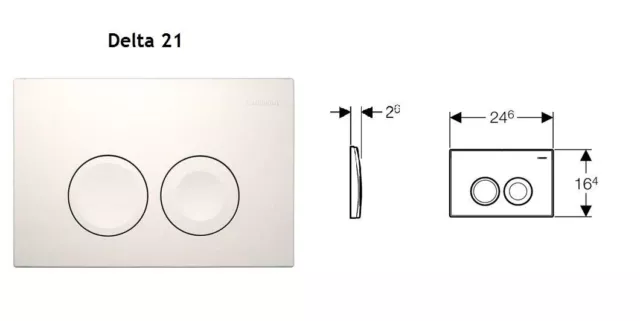 Geberit Duofix Vorwandelement Wand Tiefspül WC Delta25 + WC-Sitz WC Komplett Set 3