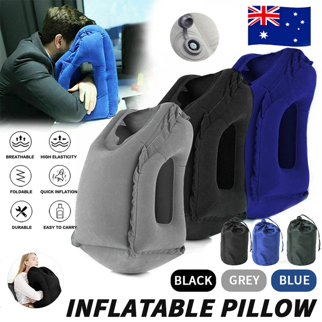 Inflatable Air Cushion Travel Pillow for Airplane Office Nap Rest Neck Head Chin