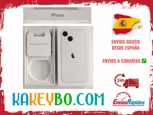 Caja Original de APPLE VACÍA del IPHONE 13 color blanco envio 24h 🚚💨