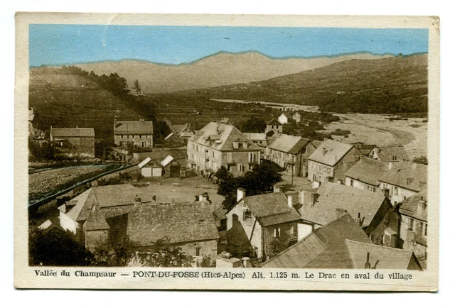 CPA 05 Hautes-Alpes Pont-de-Fossé Le Drac downstream of the village