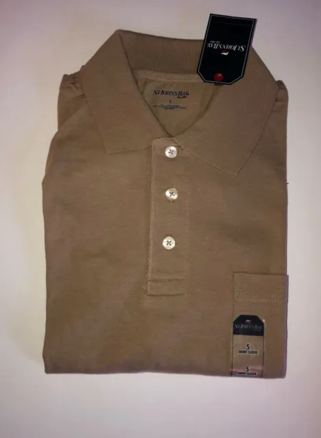 ST. JOHN'S BAY Men's Polo Shirt Short Sleeve Polo Shirt W/ Pocket size ...
