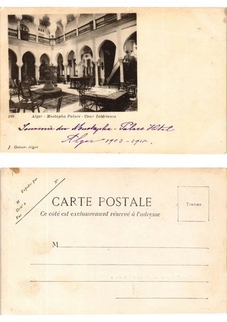 CPA AK ALGERIA - ALGER - MUSTAPHA Palace - Cour Interieure (774254)