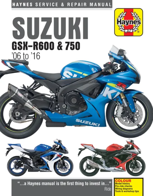 Suzuki GSX-R600 & 750 (06 - 16) Haynes Repair Manual (Paperback)