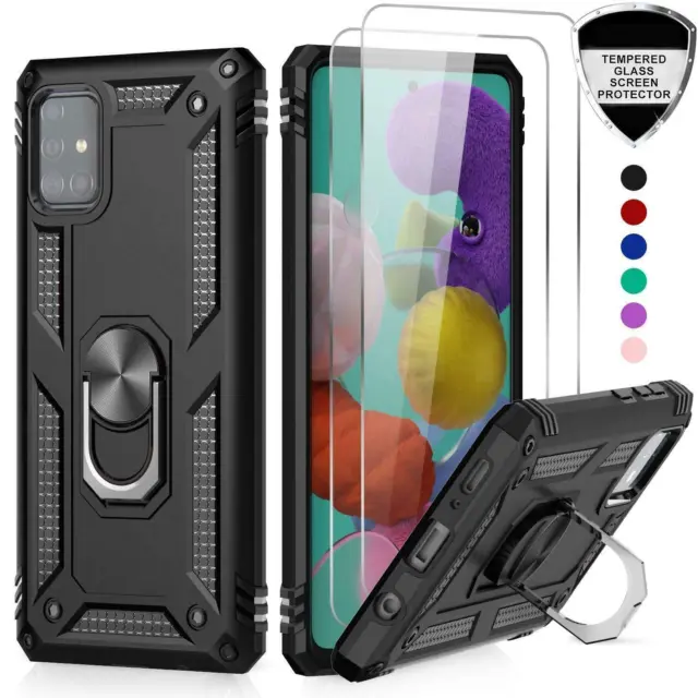 For OPPO A16S A54S A74 5G A15 A53 A76 Case Shockproof Phone Cover + Screen Glass