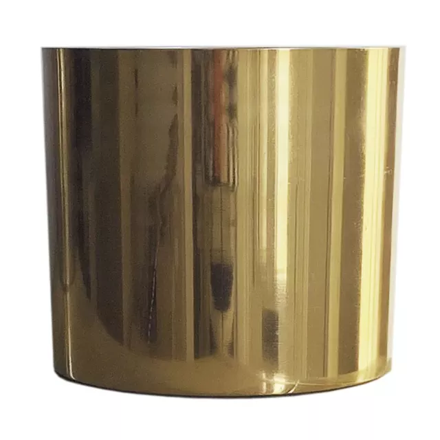 Metal Planter Plant Pot with Polished Gold Finish 20 x 18cm