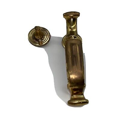 Vintage Heavy Solid Brass Door Knocker 8" Long Antique