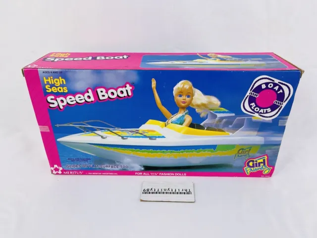 NIB Vintage Meritus 1994 SINDY Speed Boat NRFB Fits 11.5” Dolls VHTF RARE