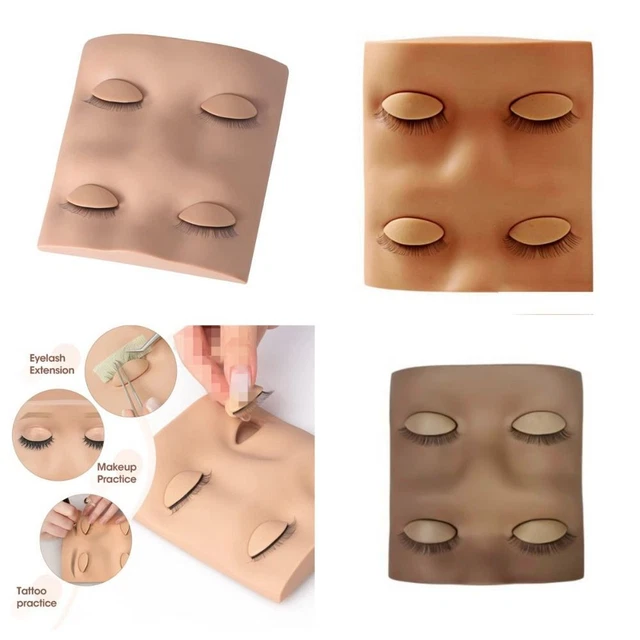 Removable Lash Grafting Mannequin PVC Eyelash Practice Tool  Makeup Accessories