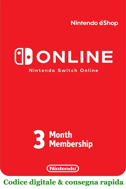 90 Giorni Nintendo Switch Online Membri (Individual) - Codice download - IT