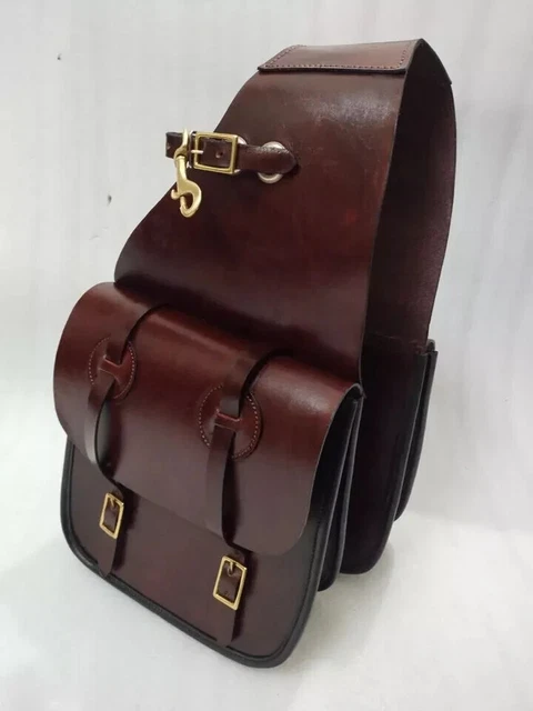 Acheter Sac de selle de cheval occidental en cuir véritable en peau de vache