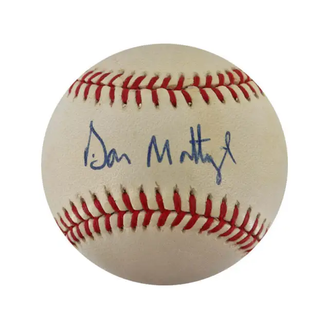 Don Mattingly New York Yankees Autographed Signed Bobby Brown OAL Baseball (JSA)