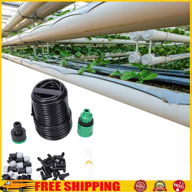 Quick-connect - Sistema di irrigazione per giardino, con 10 teste a goccia, per irrigazione a goccia, per piante in vaso, balcone, bed da terrazza