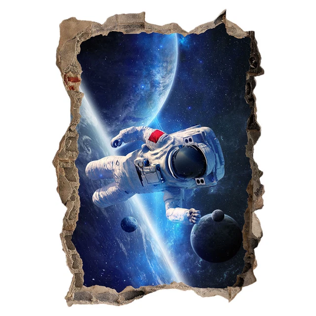 Papel pintado sobre el tema espacio dormitorio fondo de pantalla creativo decoración