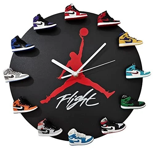 orologio da parete silenzioso Sneaker Jordan