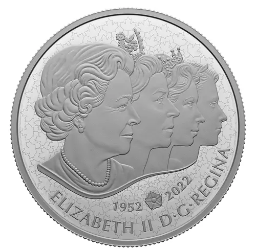 2023 CANADA $50 QEII QUEEN ELIZABETH II REIGN 5oz .9999 Pure Silver Proof Coin 2