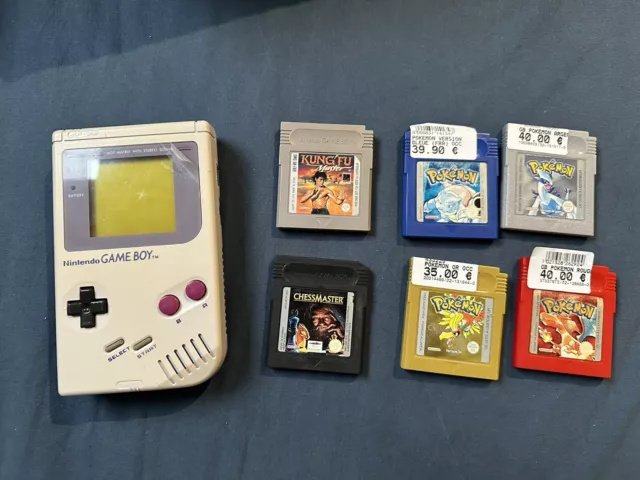 Nintendo Game Boy Console + Pokémon Rouge / Bleu / Argent / Or