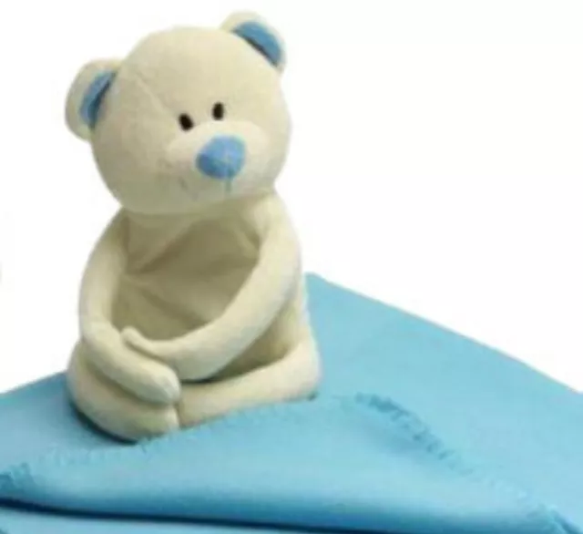 Muñeco Peluche Osito con Manta Bebé