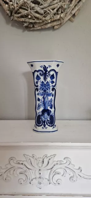 Royal Delft * De Porceleyne Fles * Vase H23,5 von 1986 * Delfter Blau Zertifikat 2