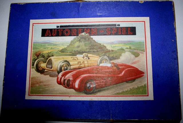 Antik Gesellschaftspiel AutoRenn - Spiel