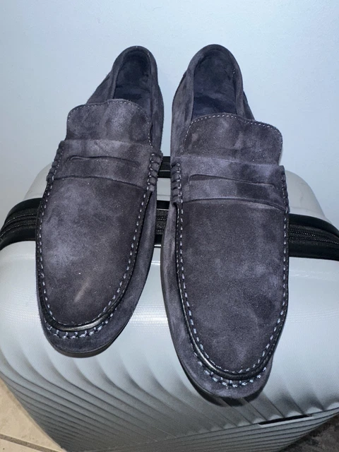 HARRYS OF LONDON - BASEL KUDU SUEDE GREY 10.5 UK £199.00 