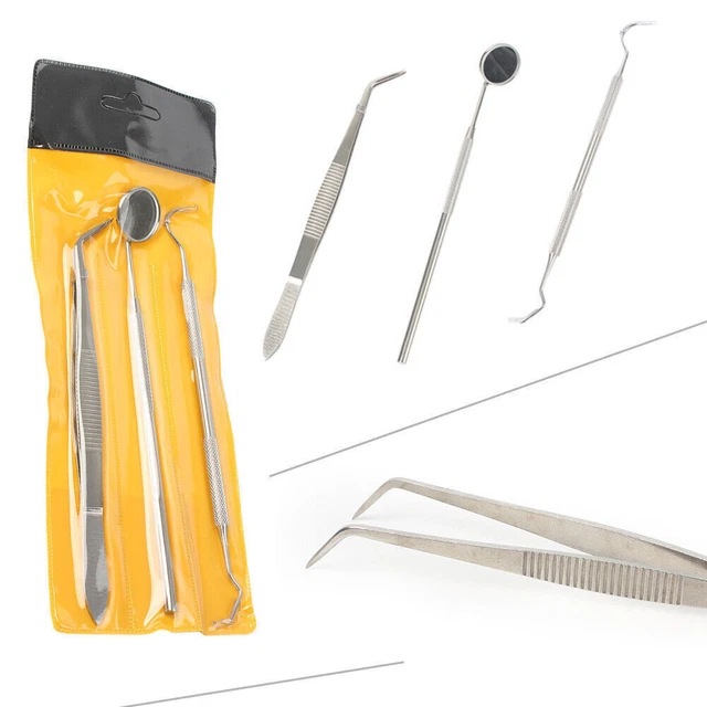 10Sets Instruments Basic Dental Set Mirror Explorer College Pliers Medical Grade