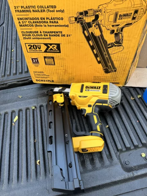 DEWALT DCN21PLB 20V 21-Degree Cordless Framing Nailer Gun (Tool only)