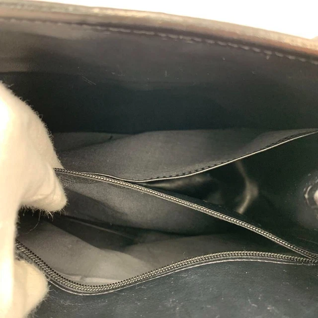Longchamp Roseau Leather Handbag Tote Bag Hose Logo Toggle Black 8