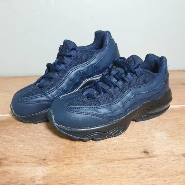 NIKE Air Max 95 ragazzo taglia 12 blu navy scuro