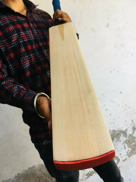 Batte de cricket en saule anglais de 33 pouces, sur mesure, pleine taille...