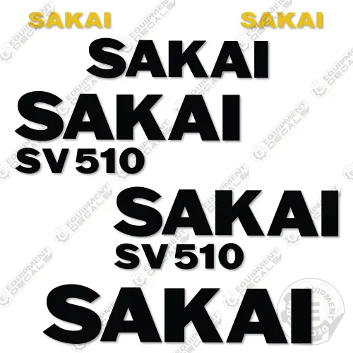 Sakai SV510 Decal Kit Roller - 7 YEAR OUTDOOR 3M VINYL!
