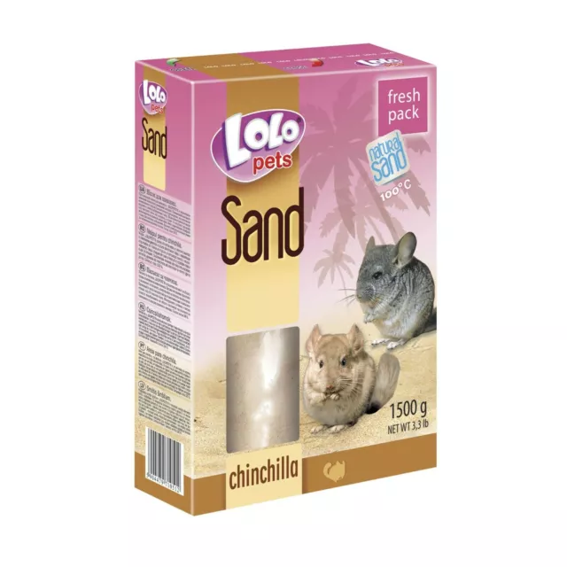 Lecho arena 1,5 kg limpieza higiene para roedores hamsters chinchillas