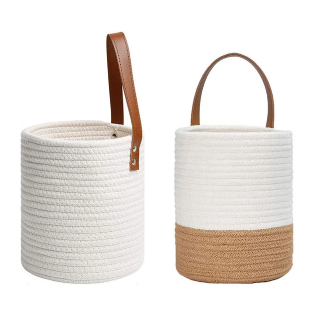 2 Pcs Keys Basket Chlorophytum Hanging Flowerpot Plants Decor Storage Basket