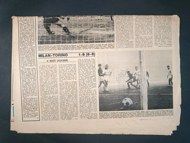 RIVISTA MILANINTER L'INTER DISTRUGGE LA SAMP n. 35 (1968) Bertini ...